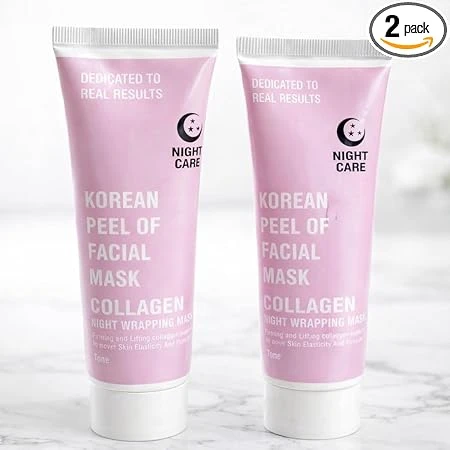 Korean Peel Off Facial Mask Night Wrapping2 PACKS (PA-101)