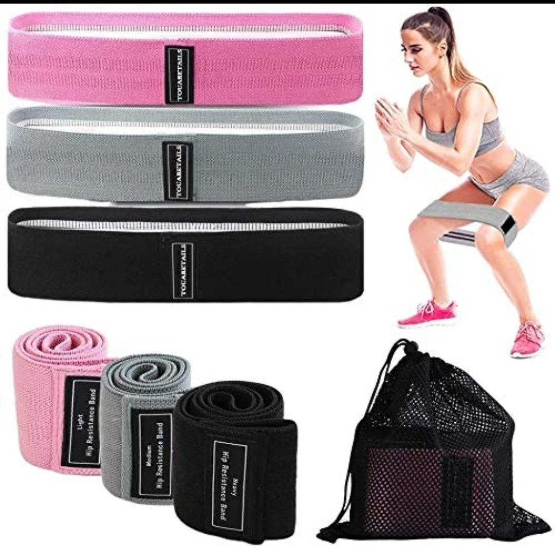 3 Pcs Fabric resistance bands Heavy Quality SW-87