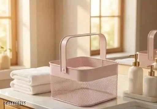 METAL WIRE STORAGE BASKET