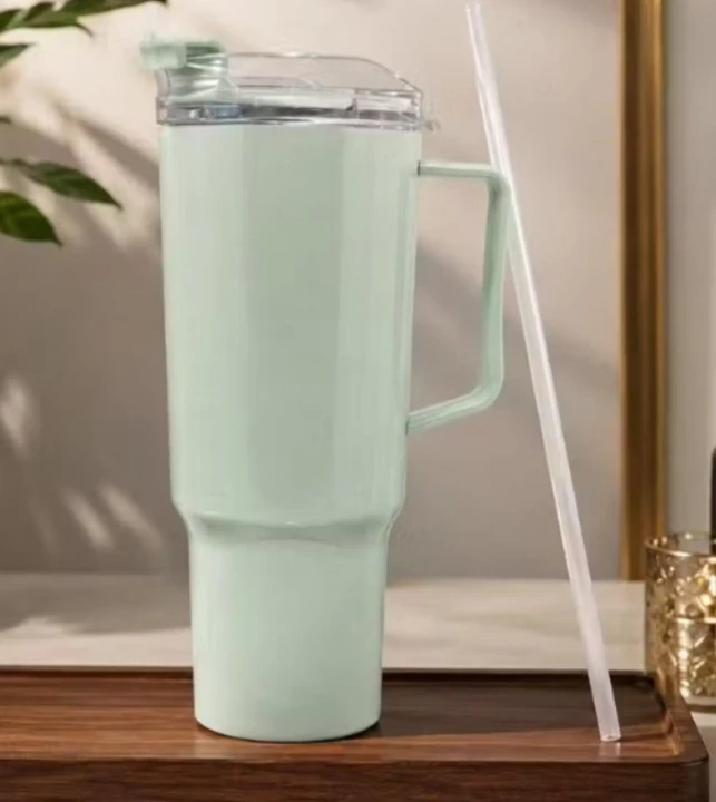 Luxury Hydration Tumbler with Straw & Handle