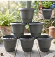 _plastic_round_flower_pot_planter_6pc