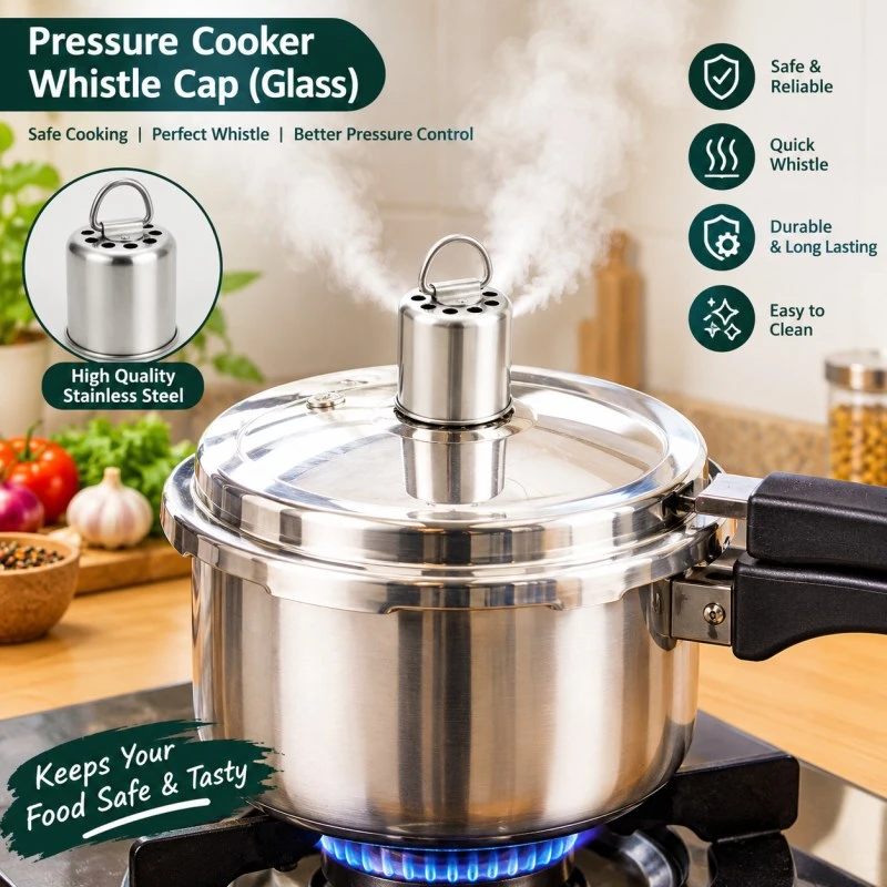 PRESSURE COOKER WHISTLE CAP GLASS