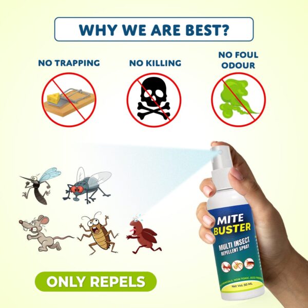 MiteBuster™ Spray – Ultimate Ant, Cockroach, Bed Bugs, Spider Killer  (Buy 1 get 1 Free)