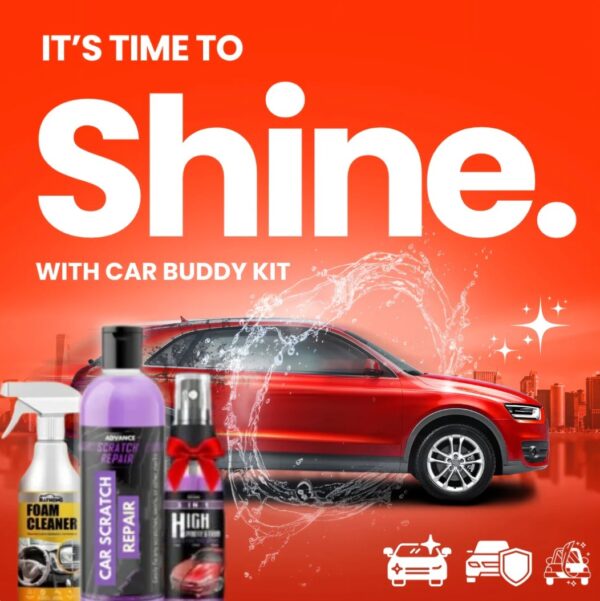 Car scratch + phome Cleaner + 10x car coating spray