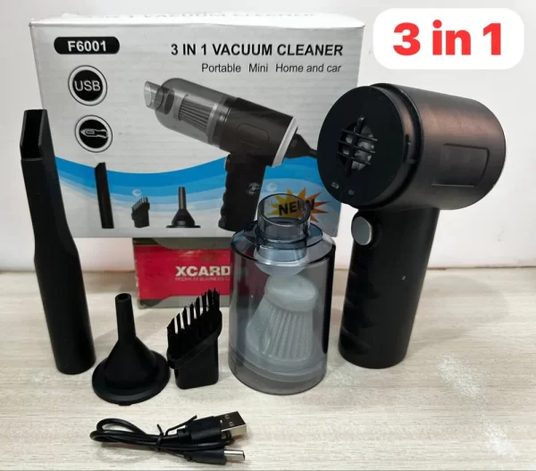 3 In 1 Car Vacuum Cleaner